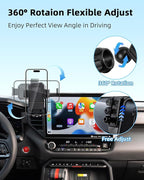 PZK Car Phone Mount for Toyota Tundra 2022-2025 2026 /Sequoia 2023-2026 Limited/Platinum Accessories 14-Inch Screen Car Phone Holder Auto Lock 360° Rotation Hands Free Phone Cradles Not Affect Vent