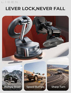 LISEN for Magsafe Car Mount, Magnetic Phone Holders for Your Car, Vacuum Phone Mount for Car Accessories for Women Men Jeep BMW, SuctionPro Gifts Kits, for iPhone 17 Pro Max 16 15 14 13 12