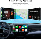 Wireless Android Auto & CarPlay Adapter, Plug and Play, No Lag, USB Type-A & C Support with Charging Port, Mini 3 in 1 Wireless Adapter Compatible with Cars with Wired CarPlay/Android Auto