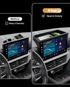 ECOZEN 2026 Explorer Dash Console Organizer - Behind Screen Organizer For 2025-2026 Ford Explorer(Active/ST-Line/Platinum/ST) Accessories - Dashboard Storage Behind Screen Center Console Organizer