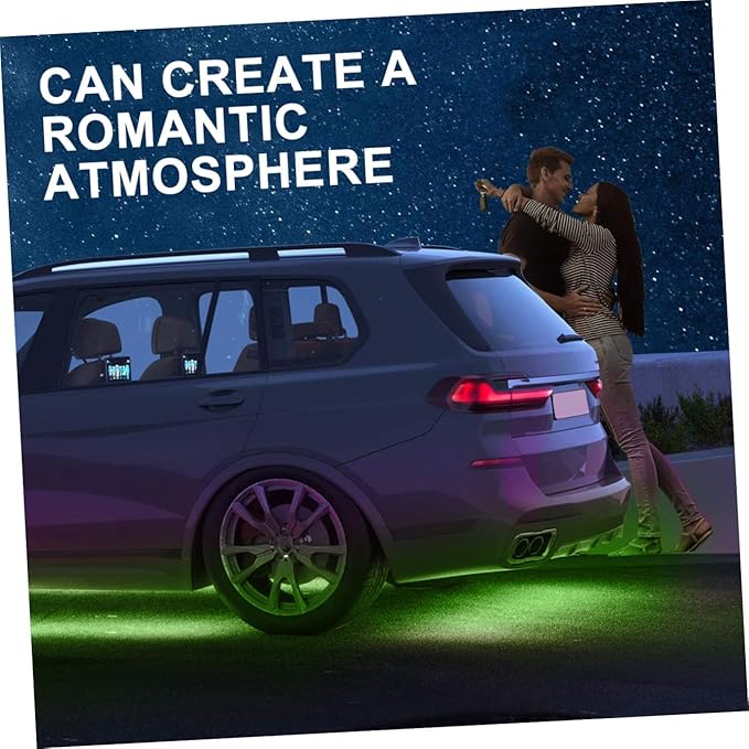 PRETYZOOM 9W LED Light Kit for Cars and Trucks Universal Automotive Ambient Lighting Waterproof RGB Color Options Easy Installation
