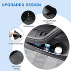 Canvcle Door Side Storage Box and Trash Can for 2024 2025 2026 Refresh Tesla Model 3 Highland Accessories Front Rear Door Insert Slot Storage Tray Organizer Protector Garbage Bin with Trash Bags 6PCS