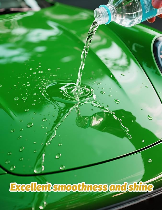 Kingvo Ceramic Spray Coating for Cars, Ceramic Coating Wax Spray,Clear Coat for Car Graphene-Shine Extremely Hydrophobic Automotive Care Polishing Kit,10 OZ