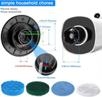 Electric Spin Scrubber Replacement Brush Heads Set, 8 Pieces, Multiple Brushes for Bathroom,Kitchen,Glass, Leather, Car Cleaning