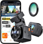 Vantrue E1 Pro 4K Mini Dash Cam Front, STARVIS 2 PlatePix HDR Night Vision Car Camera, Built-in 5G WiFi GPS, 1.54'' IPS Screen, Voice Control, Parking Mode, Support 1TB Max (Renewed)