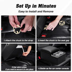 Upgraded Bench Seat Center Console with Extra Large Cup Holder & Phone Holder, Universal Car Armrest Storage Box Organizer for Truck & SUV & Van Automotive Central Console for Back Bench Seat