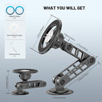 Magnetic Phone Holder for Car, Fits for Magsafe Car Mount 1080° Rotation and Foldable Strong Magnets Car Phone Holder for iPhone 16 15 14 13 12 Pro Max Car Accessories