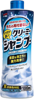 SOFT99 Neutral Shampoo Creamy Type 1000ml pH Neutral Car Wash Soap Thick Creamy Foam Auto Shampoo Safe for Coated & Waxed Cars High Lubrication Hand Wash & Foam Cannon Compatible