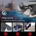 Mangoal STARVIS 2 Front 4K HDR Dash Cam IMX678 for Chevy Silverado 1500 2014 2015 2016 2017 2018 2500 HD/3500 HD 2015-2019 (Model D), 5GHz WiFi, GPS, 64GB