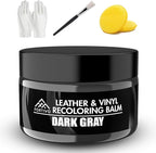 FORTIVO Leather Recoloring Balm, Color Restorer, Scratch Remover, Couch Paint and Repair, Leather Balm for Couches