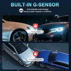 PERNIS AI 4K Dash Cam Front and Rear,STARVIS 2 Sensor,Free Card Included,5.8GHz WiFi Dual Dash Camera for Cars,Built-in GPS,G-Sensor,Night Vision,3.16" Screen,24H Parking Mode,Support 1T Max