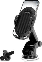 iHome Car Mount, Dashboard/Windshield/Vent Mount, Swivel Neck, Silicone Grip, Adjustable Mount Arm with Suction Cup Base (Universal Car Mount)