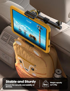 Lamicall Car Tablet Headrest Holder - Car Back Seat Headrest Tablet Mount Stand for Kids, Road Trip Essentials Accessories Gifts, for 2025 iPad Pro 11/13" Air Mini, iPhone, Galaxy Tab, 4.7-13" Devices