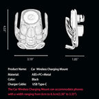 Ultimate Phone Holders for Your Car Wireless Charger, Cute Car Phone Holder,Auto-Clamping Mount Vent Goth Accessories Cradle for iPhone/Samsung Galaxy/Moto/Pixel