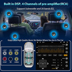 Single Din Car Radio Touchscreen (10.4" Rotatable) Compatible with Apple CarPlay [Wireless] Android Auto Car Stereo Bluetooth USB AUX SD Backup Camera