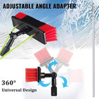 3m-10m Window Cleaning Telescopic Pole, Water Fed Extendable Brush Suitable for Photovoltaic Panel Cleaning Photovoltaic Panel Cleaning/Window Clean (8m/26.24ft 30cm Brush Head)