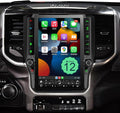 8 Cores 4+64G Radio Upgrade, 2019-2024 for Dodge Ram 1500 2500 3500 Truck Radio Upgrade,12.1 inch Vertical Touchscreen Support Wireless CarPlay Android Auto GPS Bluetooth FM SWC(Inches, 12)