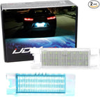 iJDMTOY Ice Blue Full LED License Plate Light Kit Compatible With Chevrolet 2014-24 Camaro, 2013-15 Malibu, 2011-15 Volt, 2016-up Cruze, 18-SMD Aqua LED & Can-bus Error Free