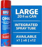 Quinton Hazell Brake Cleaner Spray Can, 20.3 fl oz (6 Pack) - QH6 Non-Chlorinated Automotive Brake Parts Cleaner, High Strength Formula for Professional and DIY Use