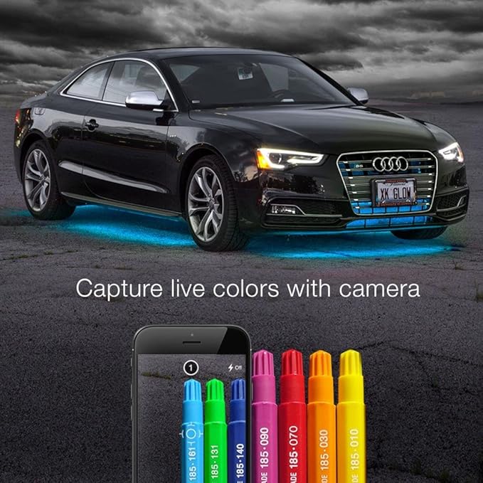 XKGLOW chrome App Control Car Standard LED Accent Light Kit - Under Glow