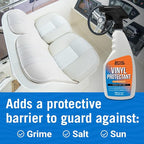 Boat Vinyl Cleaner Upholstery and Seat Cleaner Protectant for Marine Vinyl Windows and Pontoon Interiors Effective Boat Cleaning Supplies and Conditioner Products