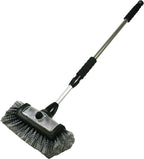 Carrand 93977 Flow-Thru 10" Quad Power Wash Soap Mixing Brush with 55" Aluminum Extension Pole , Black
