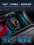 Aimoon 2026 Upgraded Wireless CarPlay Adapter for iPhone＆Android, Car Play Mini Wired to Wireless Adapter for CarPlay ＆Android Auto Plug and Play Stable Connection & No Latency for iPhone iOS 10+