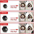 20 Pcs Wheel Nut Covers for Honda Pilot 2025 2024 2023, Hex Lug Nut Caps Waterproof Protective PP Plastic Auto Hub Screw Protector Accessories,Silver-17mm