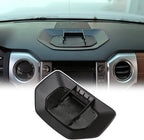 LLKUANG Black ABS Car Center Console Dash Table Storage Tray Fit for Toyota Tundra 2014-2021 Instrument Organizer Phone Holder Cradle Accessories (Without Mobile Phone Holder)