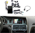 Wireless CarPlay + Android Auto + Mirroring Retrofit Decoder Box Kit, Compatible with Audi A6 A7 2009-2011 Q7 2010-2015 with C6 Embedded Screen & MMI 3G High / 3G+ Models