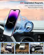 PZK Car Phone Holder for Toyota Tacoma 2016 2017 2018-2022 2023 Accessories Custom Air Vent Compatible with Magsafe Car Phone Mount Hands Free 360° Rotation Cell Phone Automobile Cradles