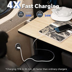 12V USB Outlet All-Aluminum QC 3.0 USB-A & USB-C PD3.0 Dual Fast Car Charger Socket, Recessed Mount Car USB Port for Car Truck Boat RV Camper Van Trailer (Small Version*2)