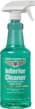 Aero Cosmetics Interior Cleaner, Carpet Cleaner, Seat Cleaner, Fabric Cleaner, 32 Fl oz. Aircraft Quality for Car, RV, & Aircraft, Meets Boeing and Airbus Specs