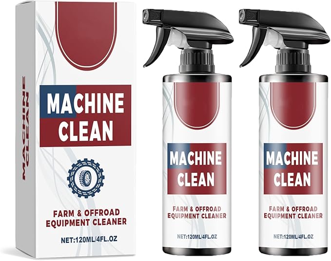Heavy-Duty Outdoor All Purpose Cleaner, Machine Clean Spray, Car Tire Farm & Offroad Equipment Cleaner, Remove Dirt, Oil, & Grime (2)