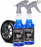 LANE'S Super Blue Tire Dressing Spray | High-Gloss Car Tire Shine Spray | No Sling, No Run, Long Lasting | Protects from Cracks & UV Rays | Non-Greasy Automotive Dressing & Cleaner | 16oz, 2 Pack