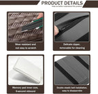 Car Armrest Cushion, 12.2"×8.3" Leather Auto Memory Foam Center Console Pad with Storage Pocket, Waterproof & Anti-Scratch Elbow Pillow Armrest Seat Box Protector, Universal Fit (Coffee)