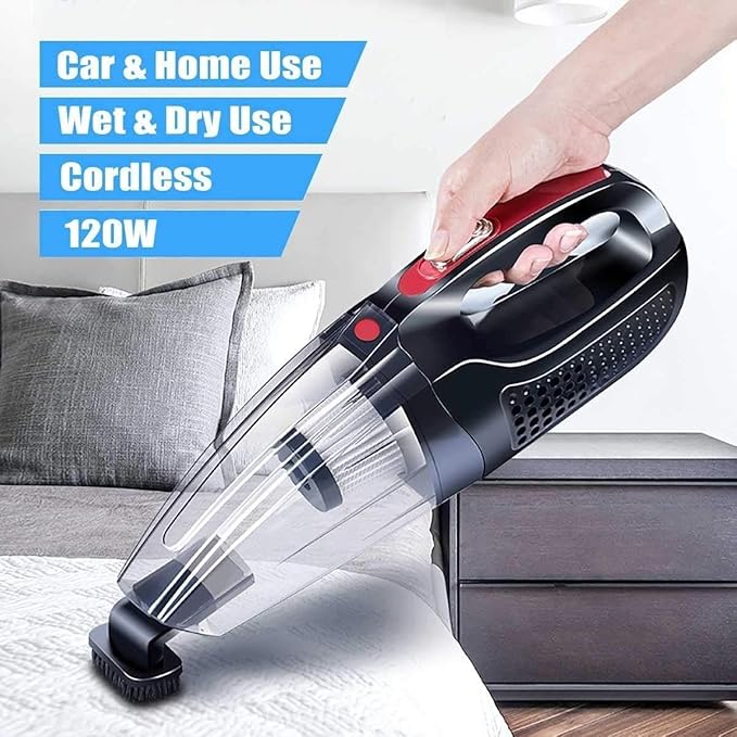 Handheld Vacuum Cordless car Cleaner, Powerful Cyclone Suction, Portable Rechargeable Household