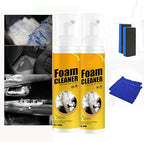 100ml Polishing Cleaner Car Interior, Car Steering Wheel Foam Cleaner, All Purpose Waterless Interior Polish Detailer and Cleaner (100ml 2)