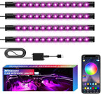 Winzwon Led Lights for Car Accessories Interior, Gifts for Mothers Day Him Her Men Women Teen Boys Girls, APP Control with USB Port Color Change Lights for Truck Decor
