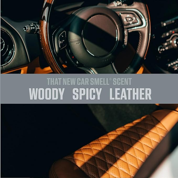 Ozium Membrane Car Vent Clip AC Air Fresheners Car Air Freshener and Car Odor Eliminator (That New Car Smell, 2 Packs)