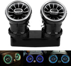 3 Color Rear LED Vent Ambient Light Kit for C GLC Class W205 X253 2015‑2018 ABS PC Replacement Rear Outlet with Matte Finish