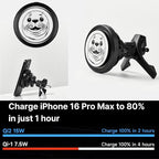 Qi2 Certified 15W Wireless Car Charger with Peltier Cooling, MagSafe Compatible Magnetic Car Mount, Strong N52 Air Vent Phone Holder for iPhone 17/16/15/14 Pro Max, Galaxy S26/S25(Harp Seal)
