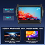 Fuluku【8 Core 4+64GB】 for 2013-2017 Hyundai Santa Fe Android 15 Car Stereo with Wireless Carplay Android Auto, 9'' Touch Screen Radio Dash Kit GPS/WiFi/32EQ DSP/Bluetooth 5.0/SWC/Mic, Backup Cam