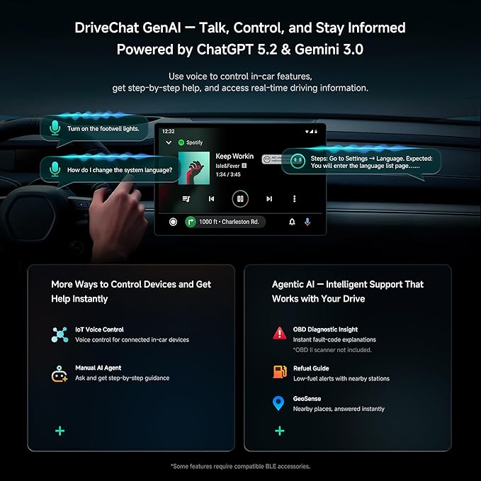 Wireless CarPlay Adapter, Magic AI Box with 4G LTE | GPS | Full Android OS, Wireless CarPlay Box Compatible with Wired Factory CarPlay & Android Auto, Support for YouTube/Netflix