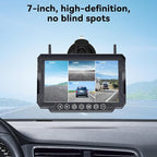 RV Backup Camera Wireless 7-inch for Furrion: Touchkey 4-Channel with Recording 1080P HD RV Rear View Camera Night Vision Waterproof Easy Install for Trailers, Boats, Fifth Wheels