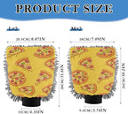 Qilmy Sliced Pizzas Microfiber Chenille Car Wash Sponge Scratch Free Car Wash Mitt Absorbent Mitt Sponge for Trucks SUVs Car Washing Home Cleaning, Large