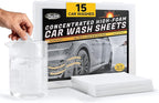 Car Wash Soap Strip 30 count, Concentrated High Foaming Car Soap, Instant Dissolves in 5 Seconds Greater Cleaning Action, No Mixing Safe Washes for Cars, Trucks, Motorcycles, RVs, and More