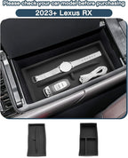 2023-2025 2026 Lexus RX350 Center Console Organizer for Lexus RX350 Accessories Silicone Material Double Armrest Console Glove Tray Compatible with 2023 2024 2025 2026 Lexus RX350/RX350h/RX500h(2PCS)
