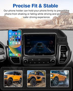 Autorder Phone Holder Mount for Jeep Grand Cherokee 2022 2023 2024 2025/Grand Cherokee L 2021 2022 2023 Center Console Dashboard Organizer with Phone Stand with Anti-Slip Mat