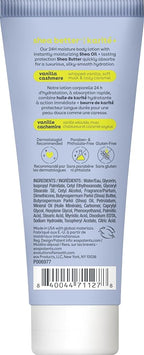 eos 24H Moisture Travel Body Lotion- Vanilla Cashmere,Travel Size Essential,Toiletries,Mini Body Lotion For Dry Skin,2.5 fl oz,(Pack of 2)